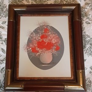 Vintage Oil on Canvas Floral